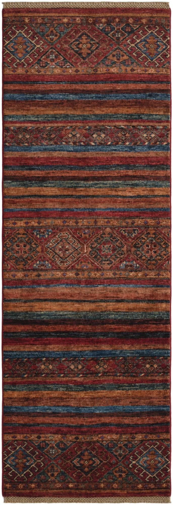 2' 1 x 6' 1 Hand Knotted Kazak Runner Rug