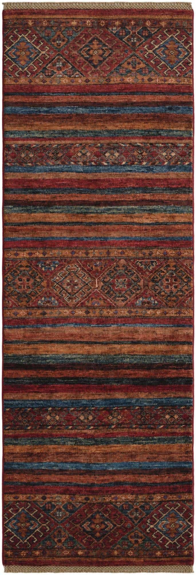 2' 1 x 6' 1 Hand Knotted Kazak Runner Rug