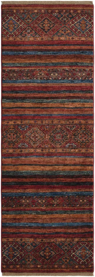 Detail image of 65cm x 185cm Hand Knotted Kazak Runner Rug