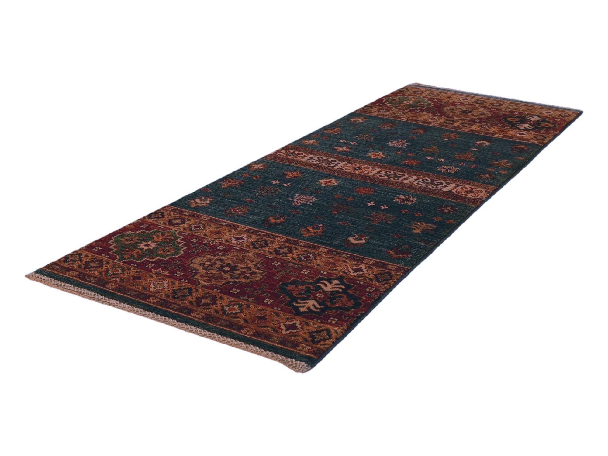 2' 4 x 6' 10 Hand Knotted Kazak Runner Rug
