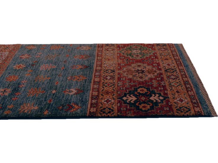Detail image of 2' 4 x 6' 10 Hand Knotted Kazak Runner Rug