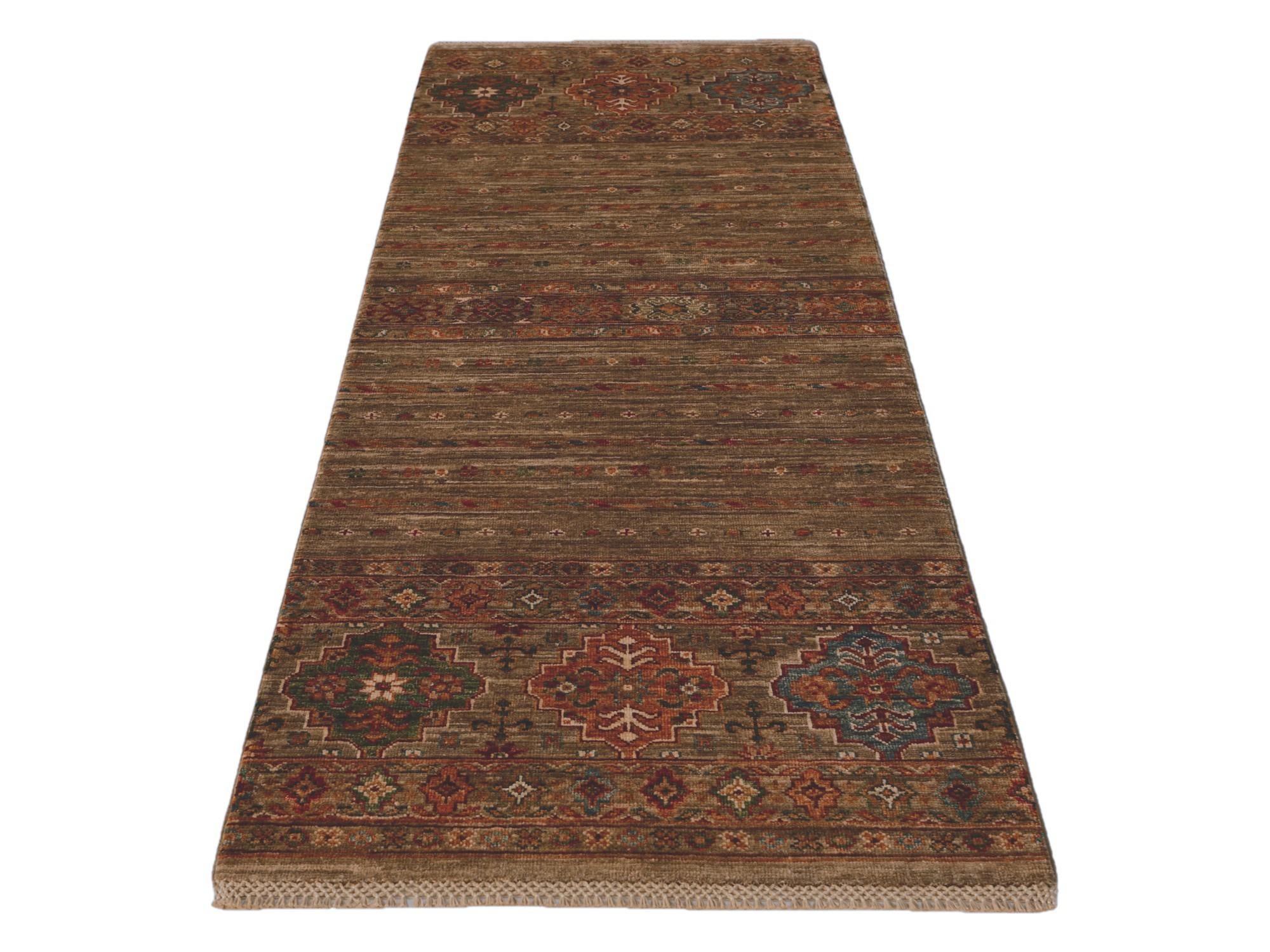 2' 5 x 6' 8 Hand Knotted Kazak Runner Rug