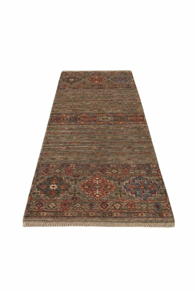 Detail image of 2' 5 x 6' 8 Hand Knotted Kazak Runner Rug