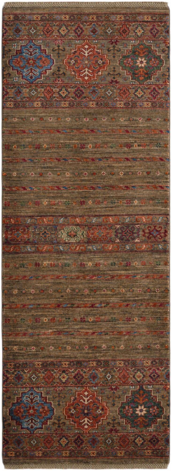 2' 5 x 6' 8 Hand Knotted Kazak Runner Rug