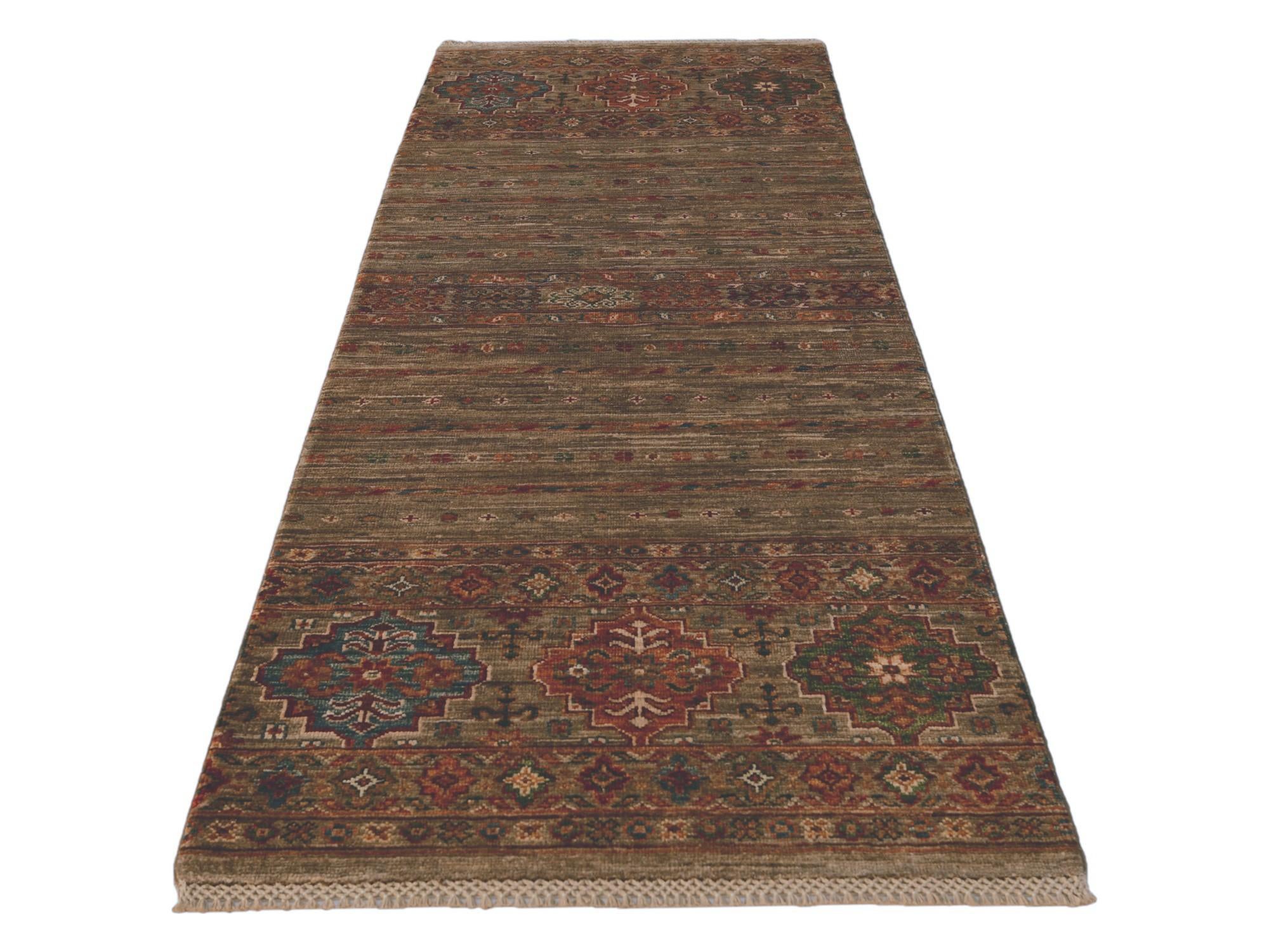 2' 5 x 6' 8 Hand Knotted Kazak Runner Rug