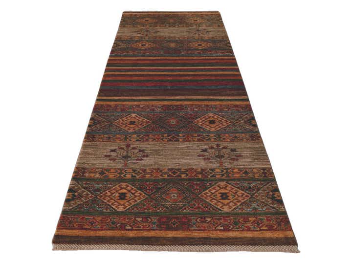 2' 9 x 8' 4 Hand Knotted Kazak Runner Rug