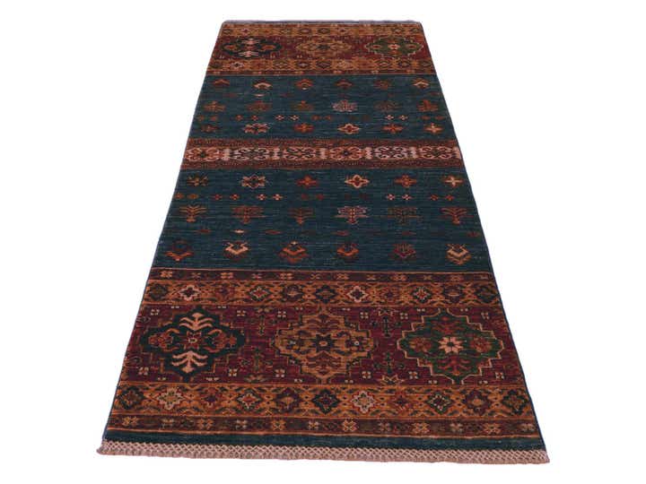 2' 6 x 6' 11 Hand Knotted Kazak Runner Rug