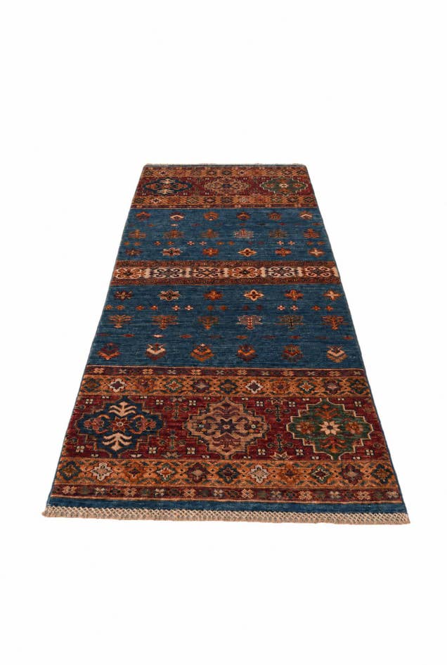 Detail image of 2' 6 x 6' 11 Hand Knotted Kazak Runner Rug
