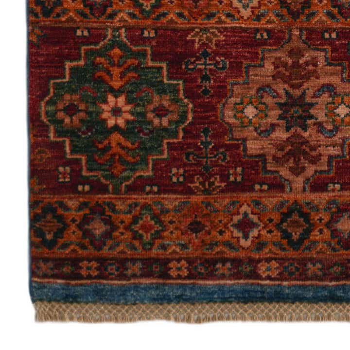 2' 6 x 6' 11 Hand Knotted Kazak Runner Rug
