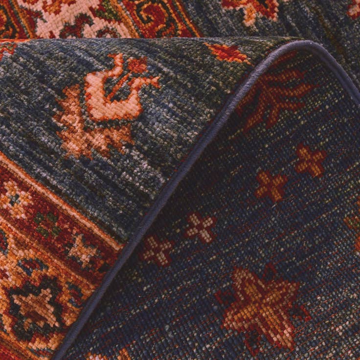 Detail image of 2' 6 x 6' 11 Hand Knotted Kazak Runner Rug