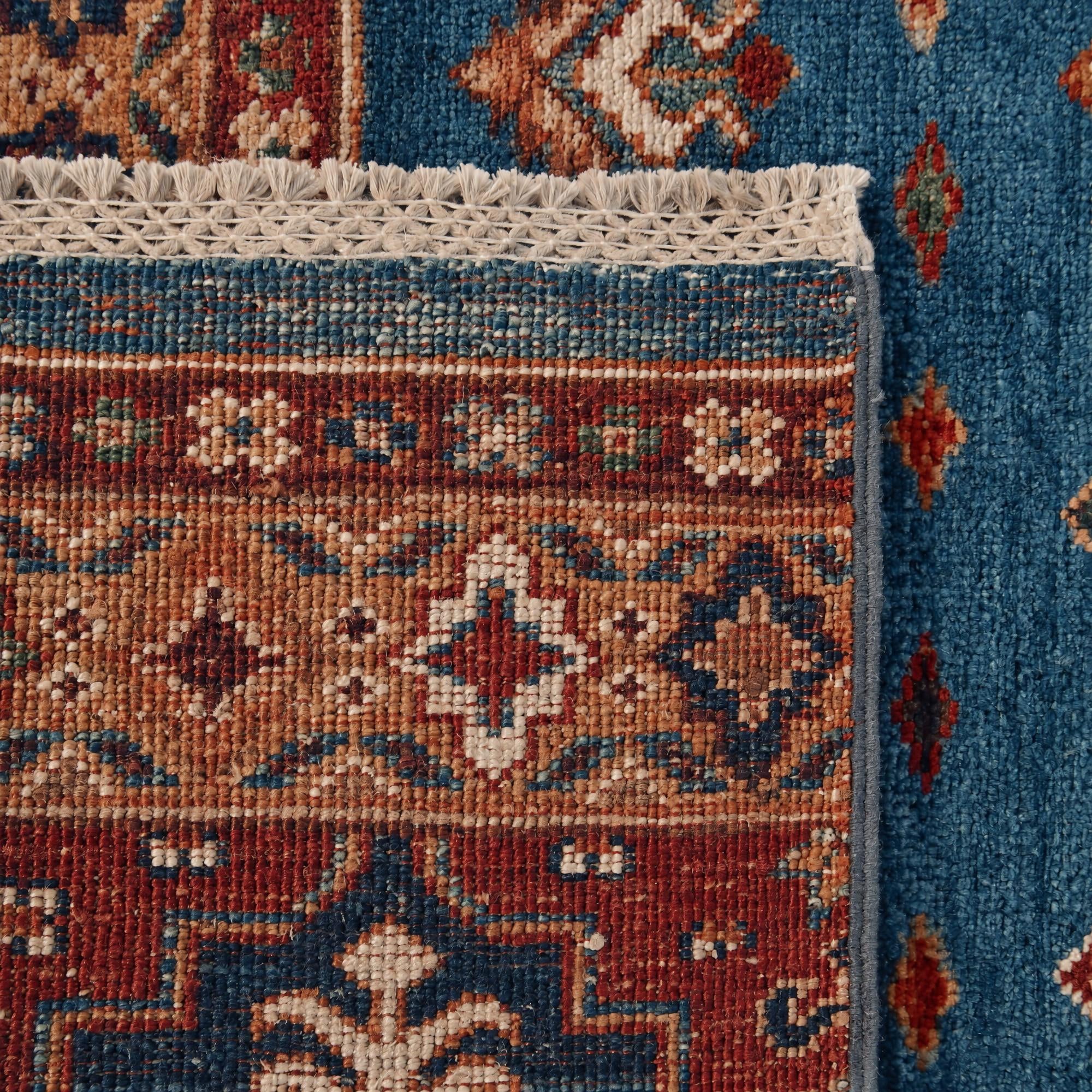 75cm x 210cm anudado a mano Kazak Alfombra Pasillera