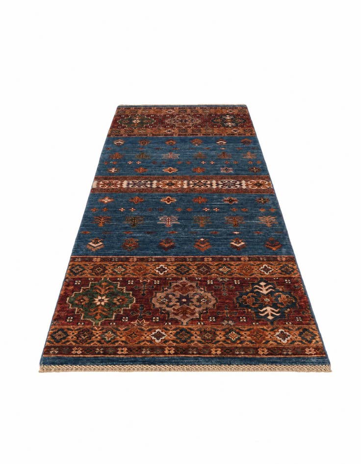 Detail image of 2' 7 x 7' 4 Hand Knotted Kazak Runner Rug
