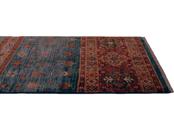 2' 7 x 7' 4 Hand Knotted Kazak Runner Rug