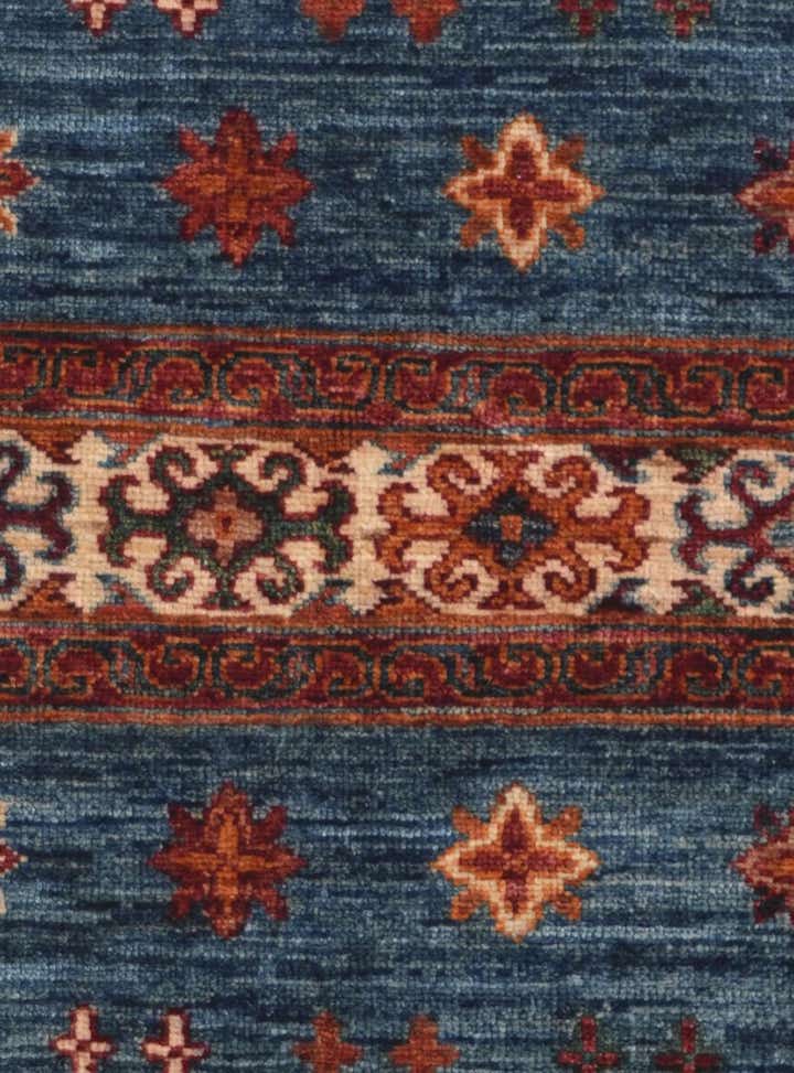 2' 7 x 7' 4 Hand Knotted Kazak Runner Rug