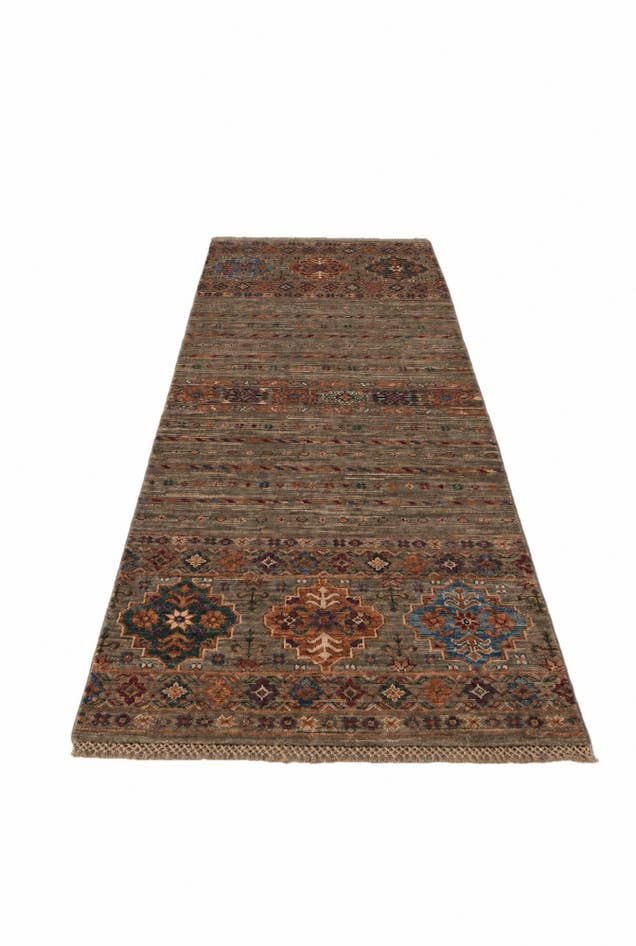 Detail image of 2' 5 x 6' 10 Hand Knotted Kazak Runner Rug