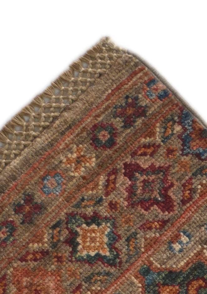 Detail image of 2' 5 x 6' 10 Hand Knotted Kazak Runner Rug