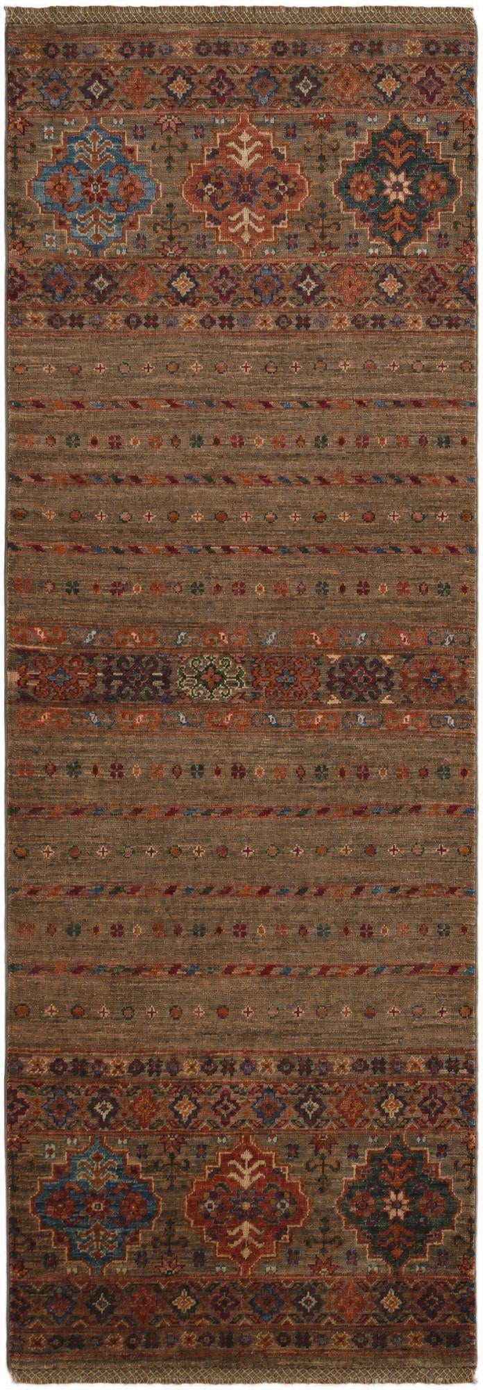 2' 5 x 6' 10 Hand Knotted Kazak Runner Rug
