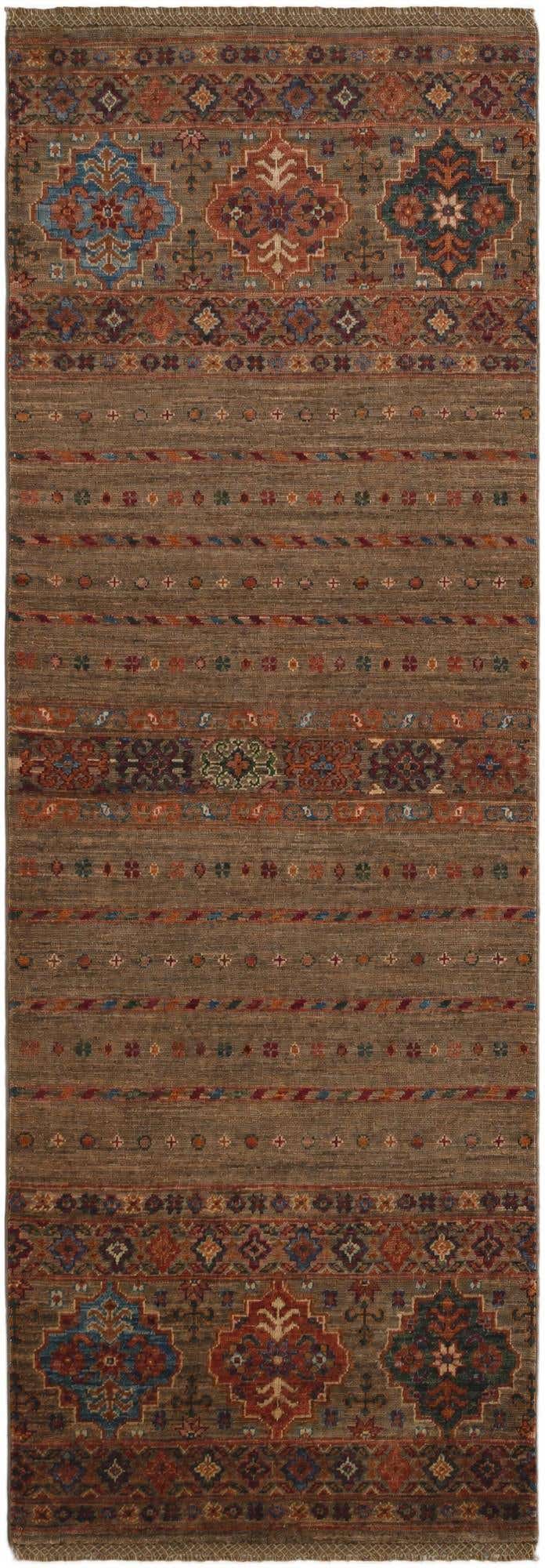 2' 5 x 6' 10 Hand Knotted Kazak Runner Rug
