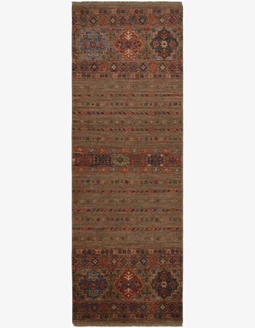 2' 5 x 6' 10 Hand Knotted Kazak Runner Rug