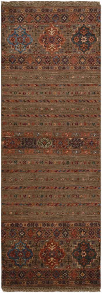 2' 5 x 6' 10 Hand Knotted Kazak Runner Rug