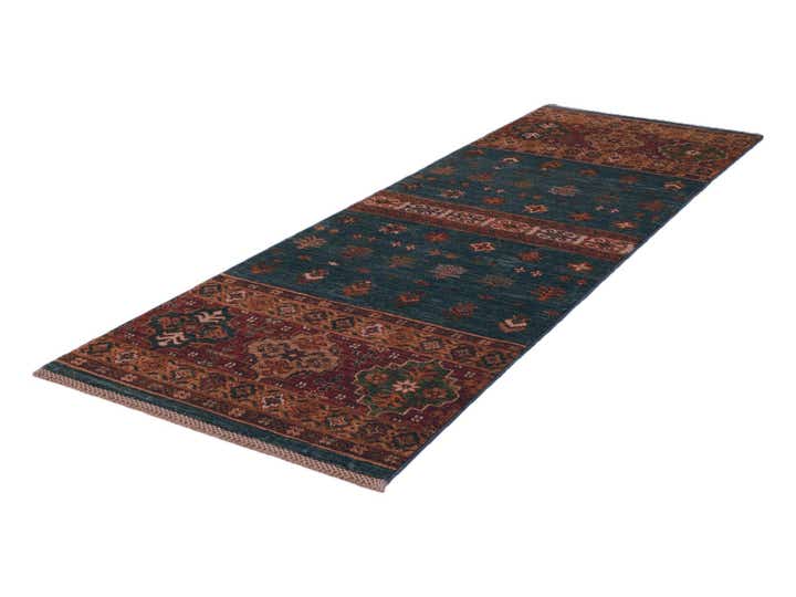 2' 5 x 7' 4 Hand Knotted Kazak Runner Rug