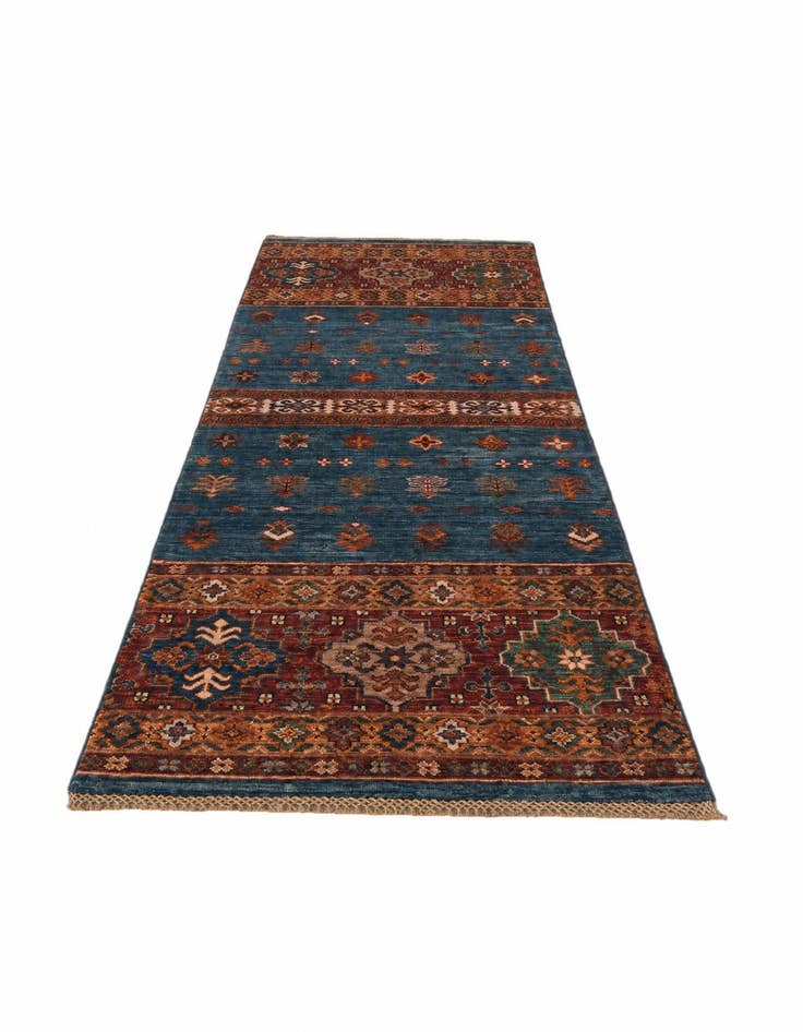 Detail image of 2' 5 x 7' 4 Hand Knotted Kazak Runner Rug