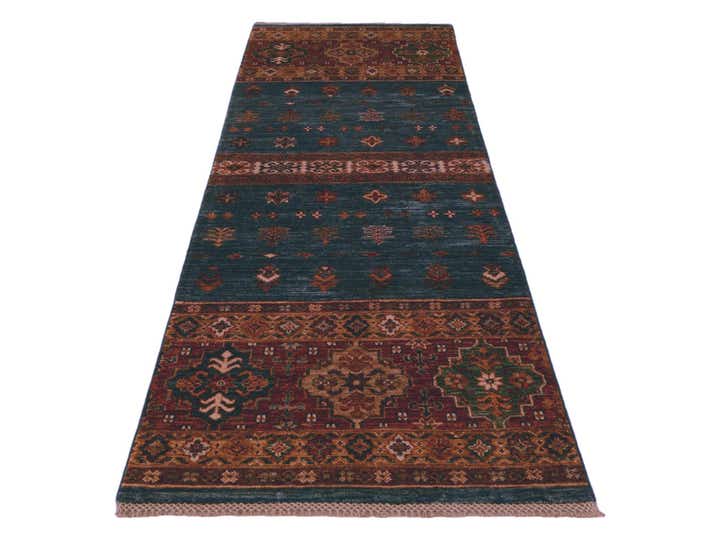 2' 5 x 7' 4 Hand Knotted Kazak Runner Rug
