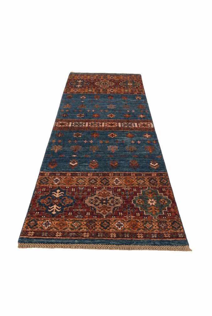 2' 5 x 7' 4 Hand Knotted Kazak Runner Rug