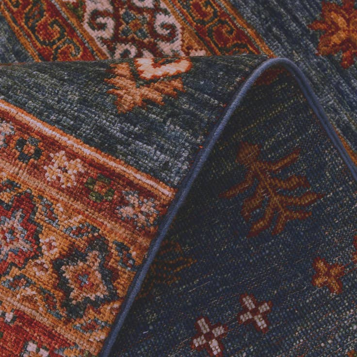 Detail image of 2' 5 x 7' 4 Hand Knotted Kazak Runner Rug