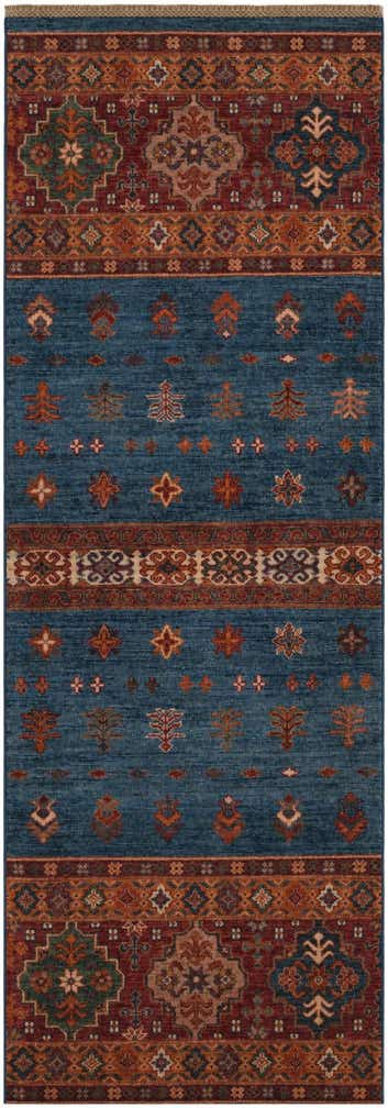 2' 5 x 7' 4 Hand Knotted Kazak Runner Rug