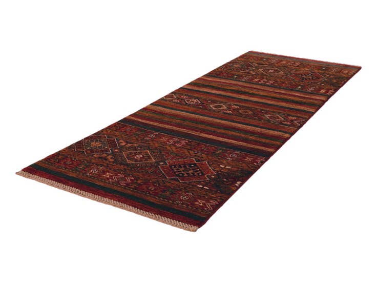 Detail image of 2' 6 x 6' 9 Hand Knotted Kazak Runner Rug