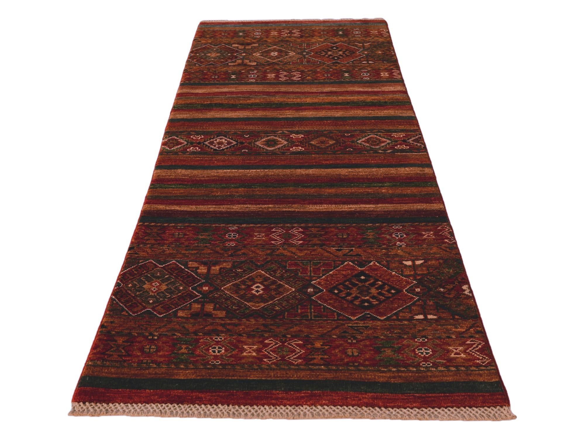 2' 6 x 6' 9 Hand Knotted Kazak Runner Rug