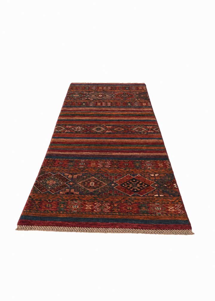 2' 6 x 6' 9 Hand Knotted Kazak Runner Rug