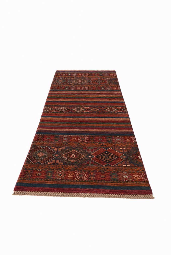 2' 6 x 6' 9 Hand Knotted Kazak Runner Rug