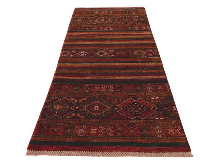 Detail image of 2' 6 x 6' 9 Hand Knotted Kazak Runner Rug