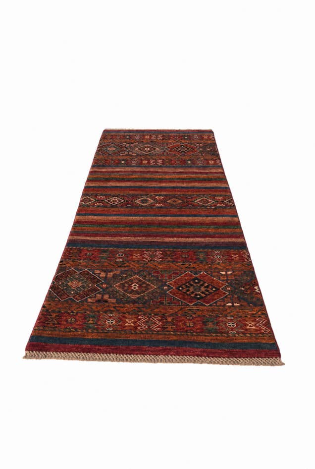 Detail image of 2' 6 x 6' 9 Hand Knotted Kazak Runner Rug