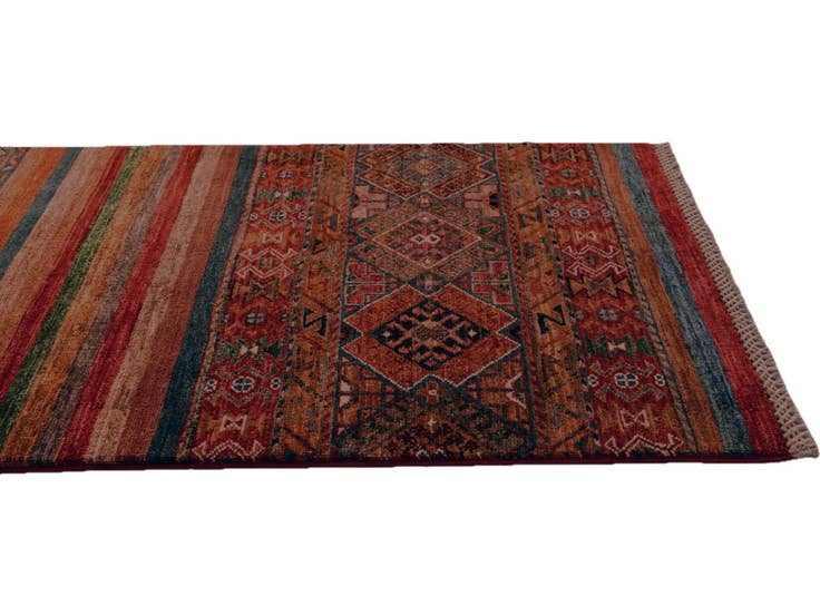 Detail image of 2' 6 x 6' 9 Hand Knotted Kazak Runner Rug