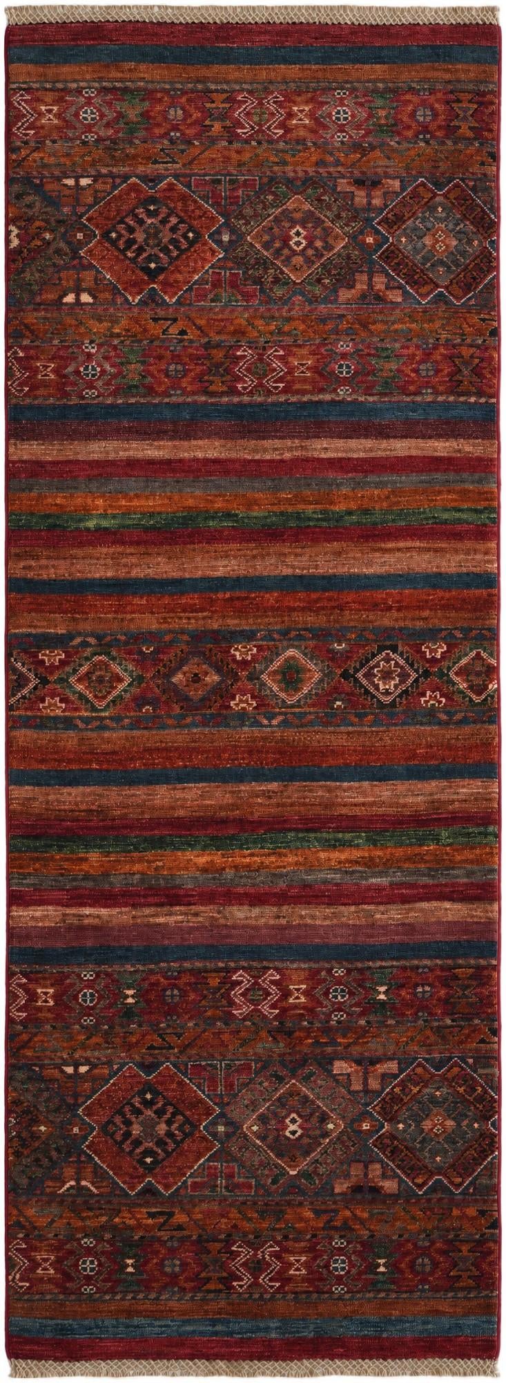 2' 6 x 6' 9 Hand Knotted Kazak Runner Rug