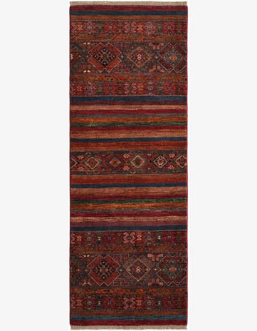 2' 6 x 6' 9 Hand Knotted Kazak Runner Rug