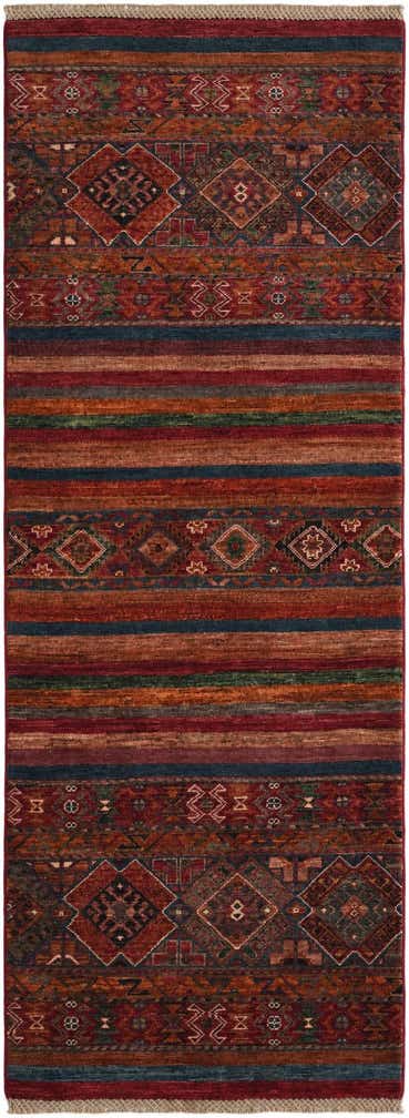 2' 6 x 6' 9 Hand Knotted Kazak Runner Rug