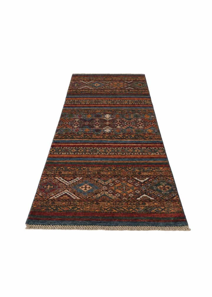 2' 6 x 6' 11 Hand Knotted Kazak Runner Rug