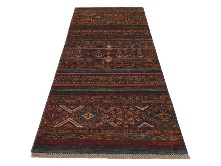 2' 6 x 6' 11 Hand Knotted Kazak Runner Rug