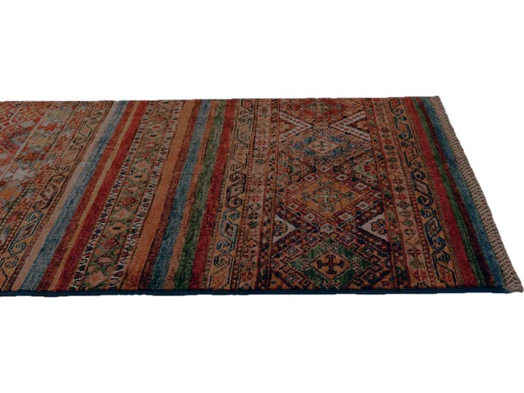 Detail image of 2' 6 x 6' 11 Hand Knotted Kazak Runner Rug