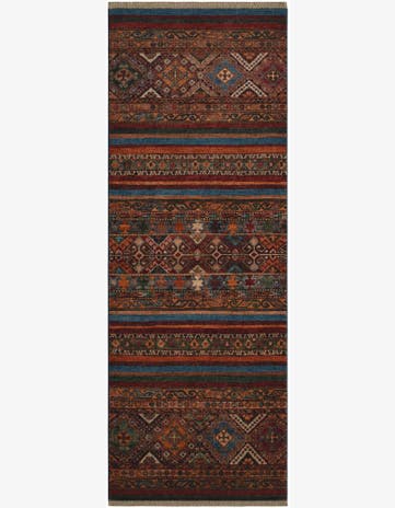 2' 6 x 6' 11 Hand Knotted Kazak Runner Rug