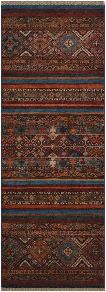 2' 6 x 6' 11 Hand Knotted Kazak Runner Rug
