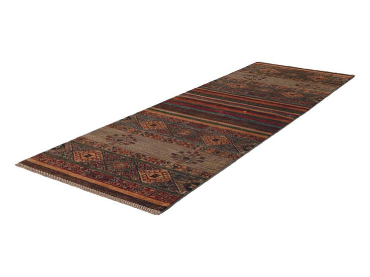 Detail image of 2' 8 x 8' 3 Hand Knotted Kazak Runner Rug