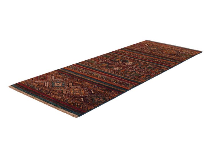 Detail image of 2' 7 x 6' 11 Hand Knotted Kazak Runner Rug