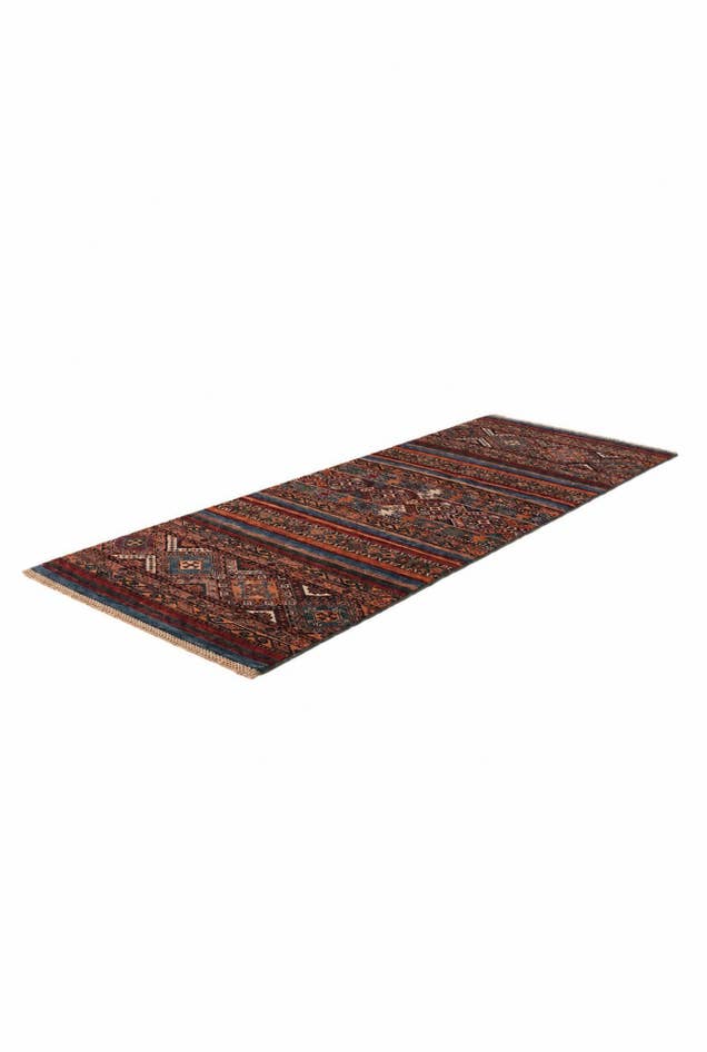 Detail image of 2' 7 x 6' 11 Hand Knotted Kazak Runner Rug