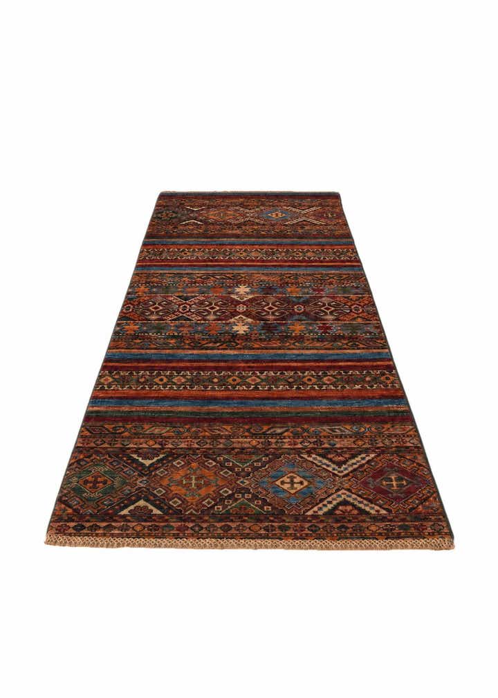 2' 7 x 6' 11 Hand Knotted Kazak Runner Rug
