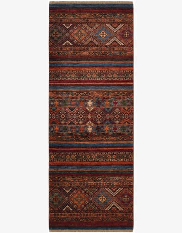 2' 7 x 6' 11 Hand Knotted Kazak Runner Rug